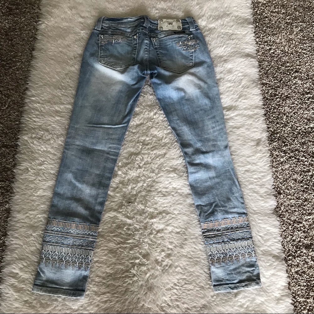 Miss Me Cuffed Skinny Stretchy Women’s Jeans sz 27